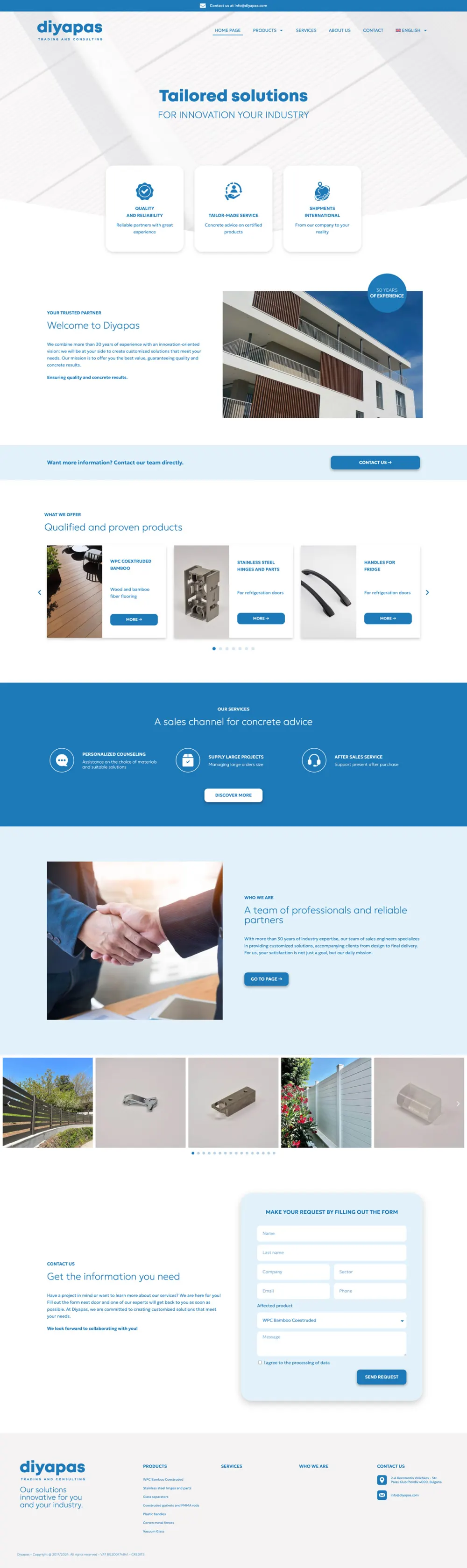 Sito Diyapas, pagina wpc-bamboo